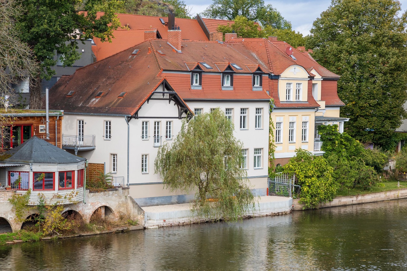 Hausansicht der Ferienwohnung in Halle